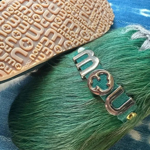 Mou Mou Sheepskin Fur Slide Slippers - Picture 5 of 5